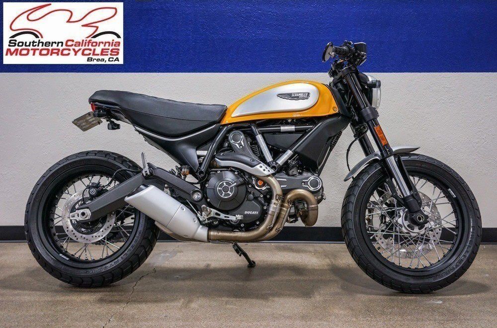 Orange Ducati Scrambler, a Southern California Motorcycles custom build