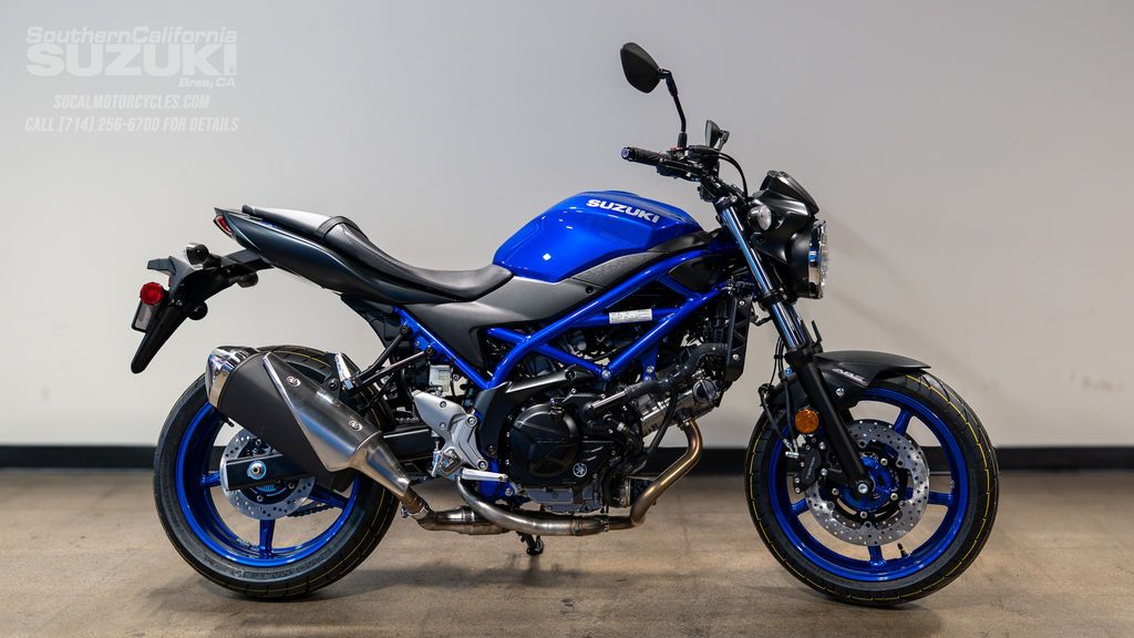 2026 Suzuki SV650 ABS in Pearl Vigor Blue / Metallic Matte Black No. 2