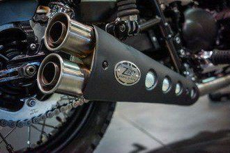 Bonneville in race colors, detail 1