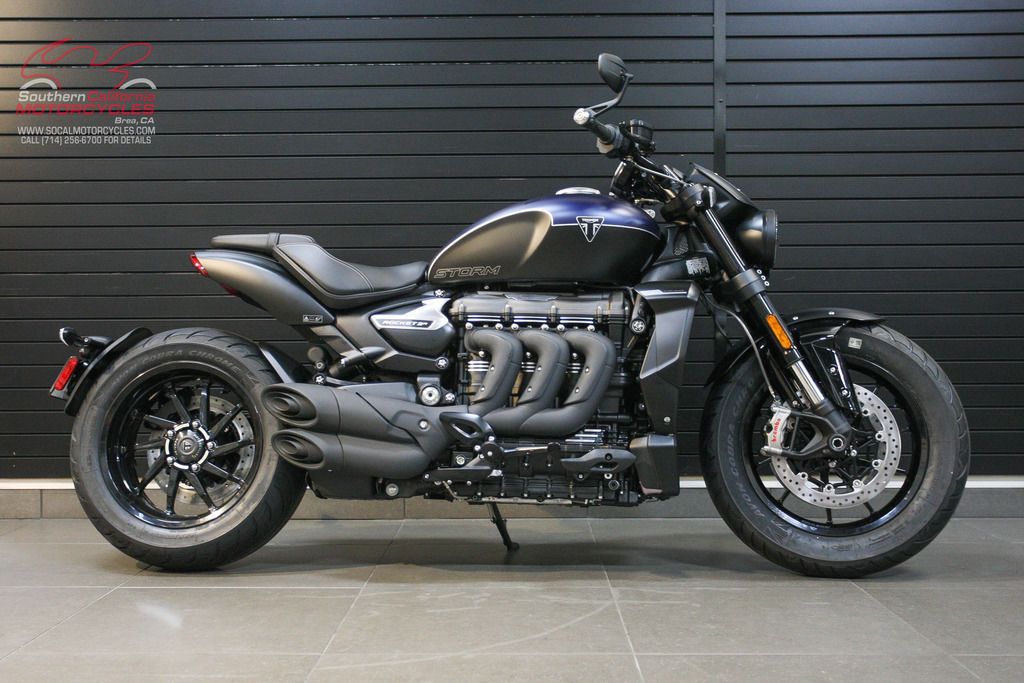2025 Triumph Rocket 3 Storm R in Satin Pacific/Matte Sapphire Black