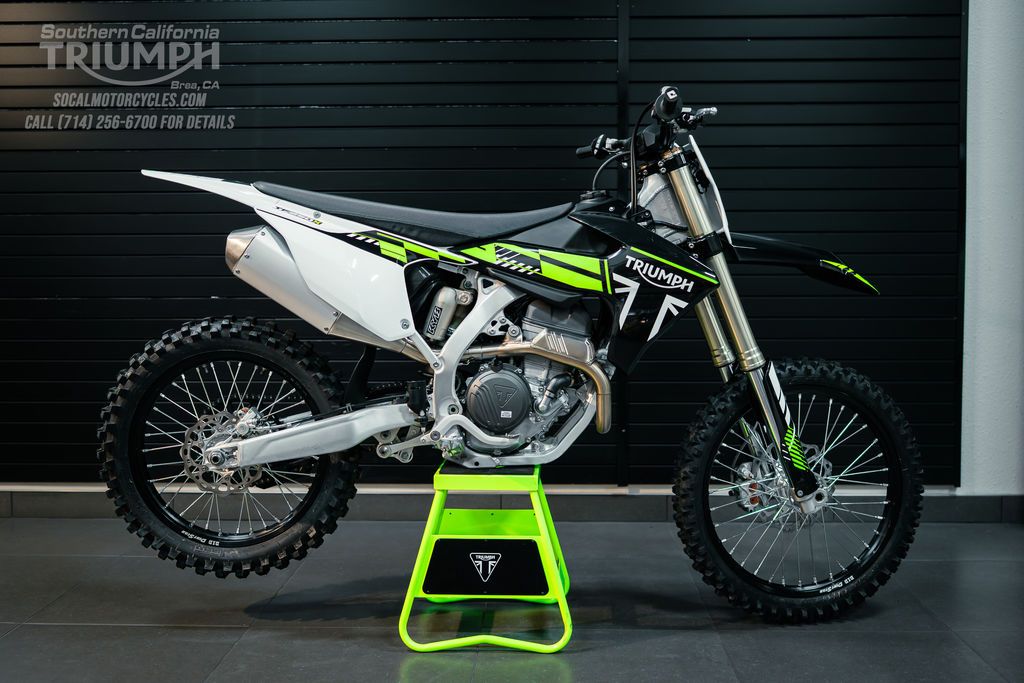 2025 Triumph TF 250-X in Jet Black / Pure White