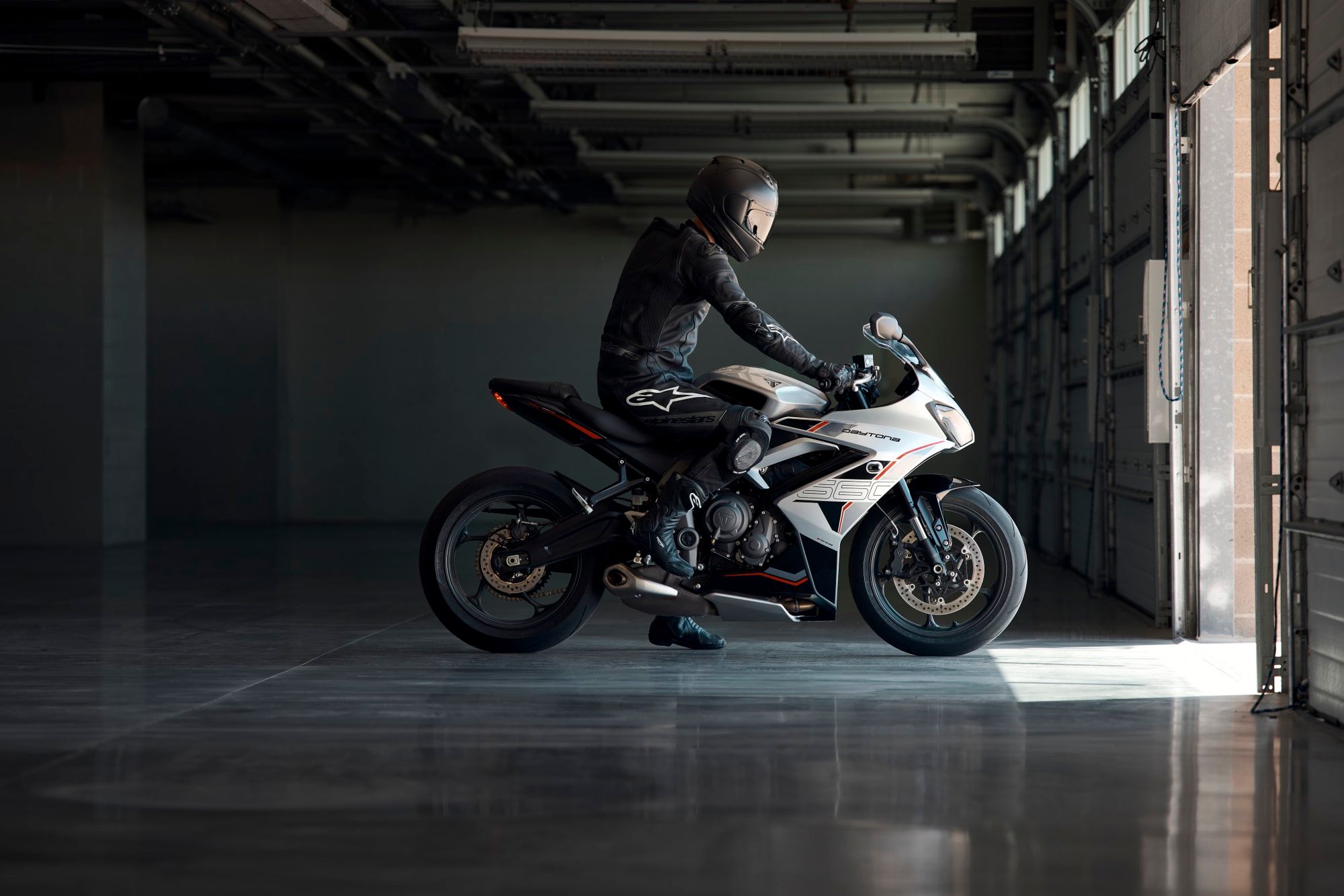 The Daytona 660, photographed by Triumph