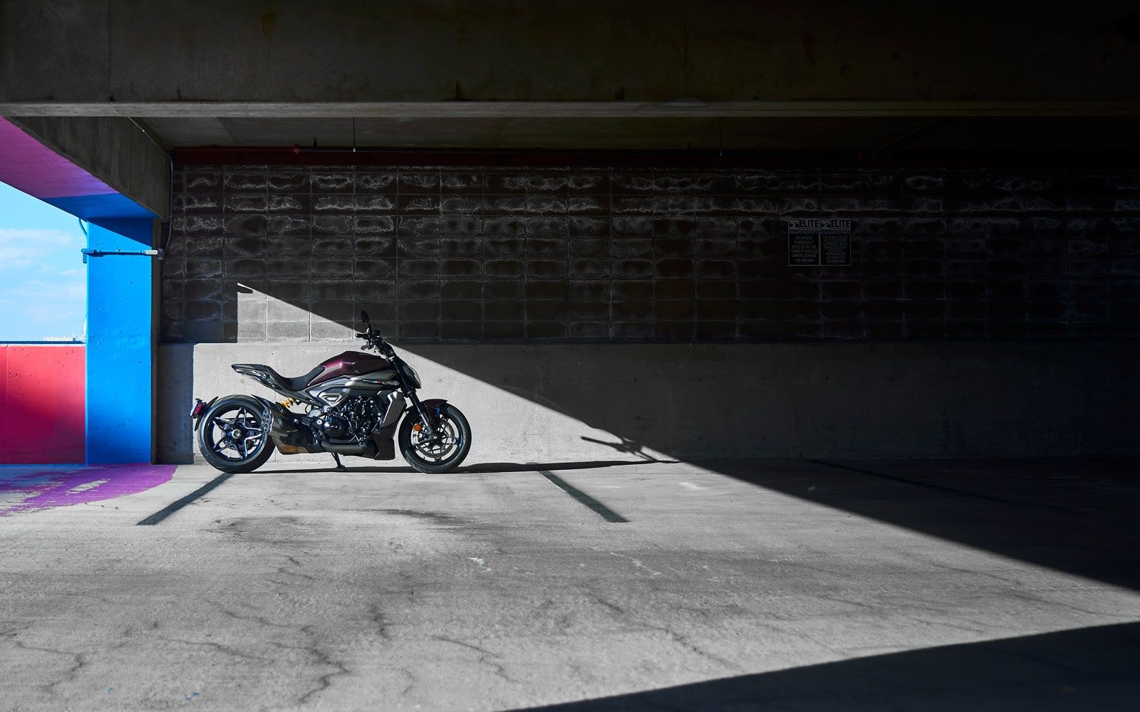The XDiavel V4, photographed by Ducati