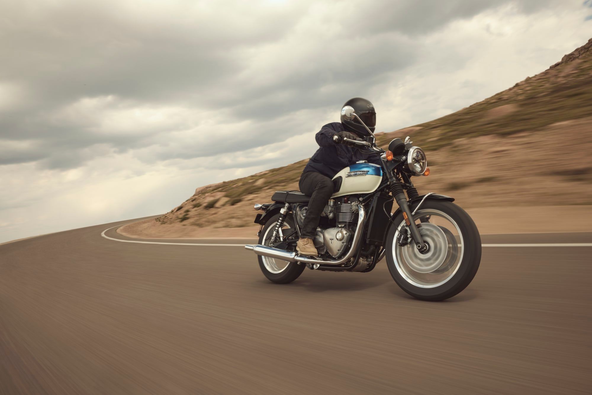 The Bonneville T120, photographed by Triumph