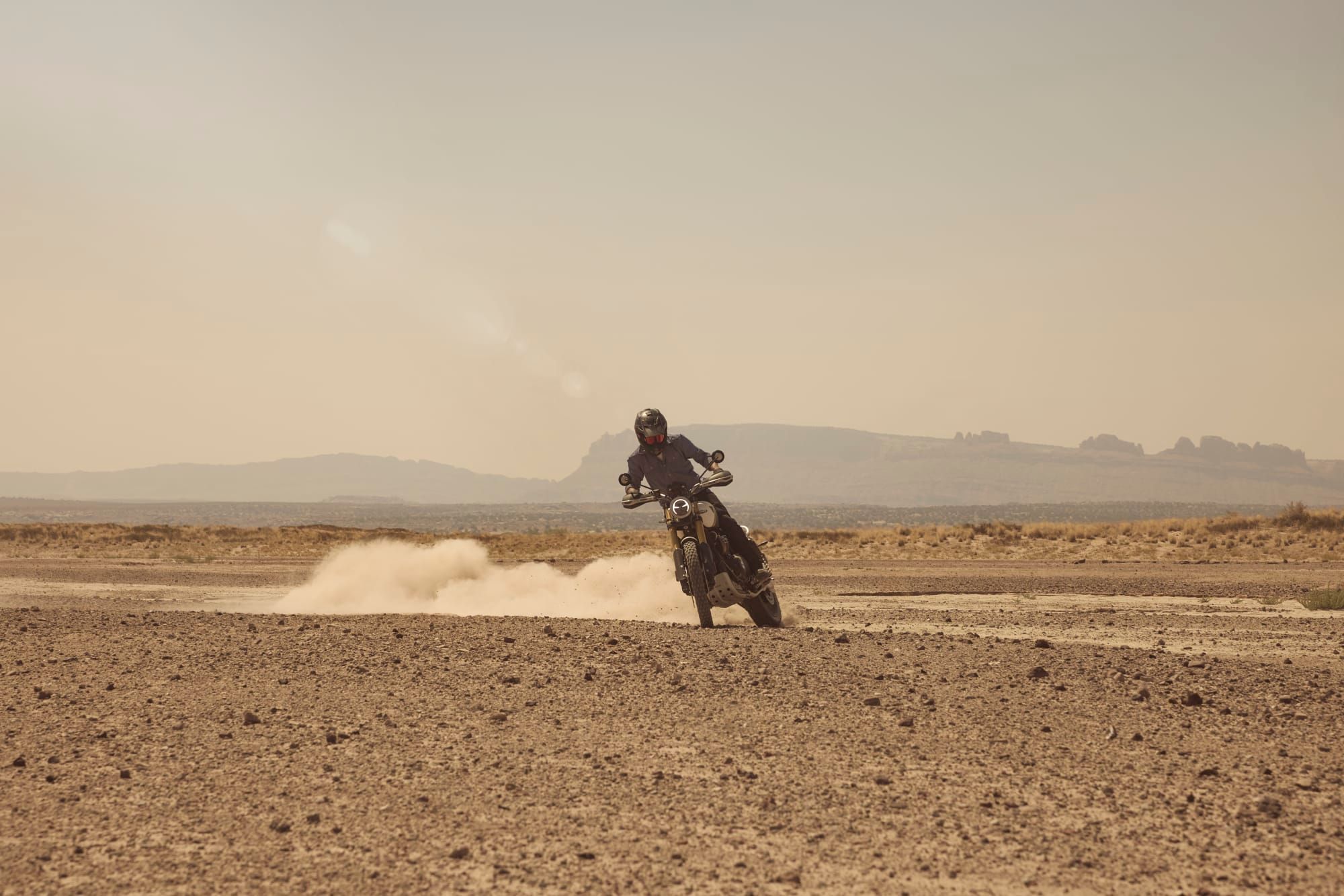 The Scrambler 1200 XE, photographed by Triumph