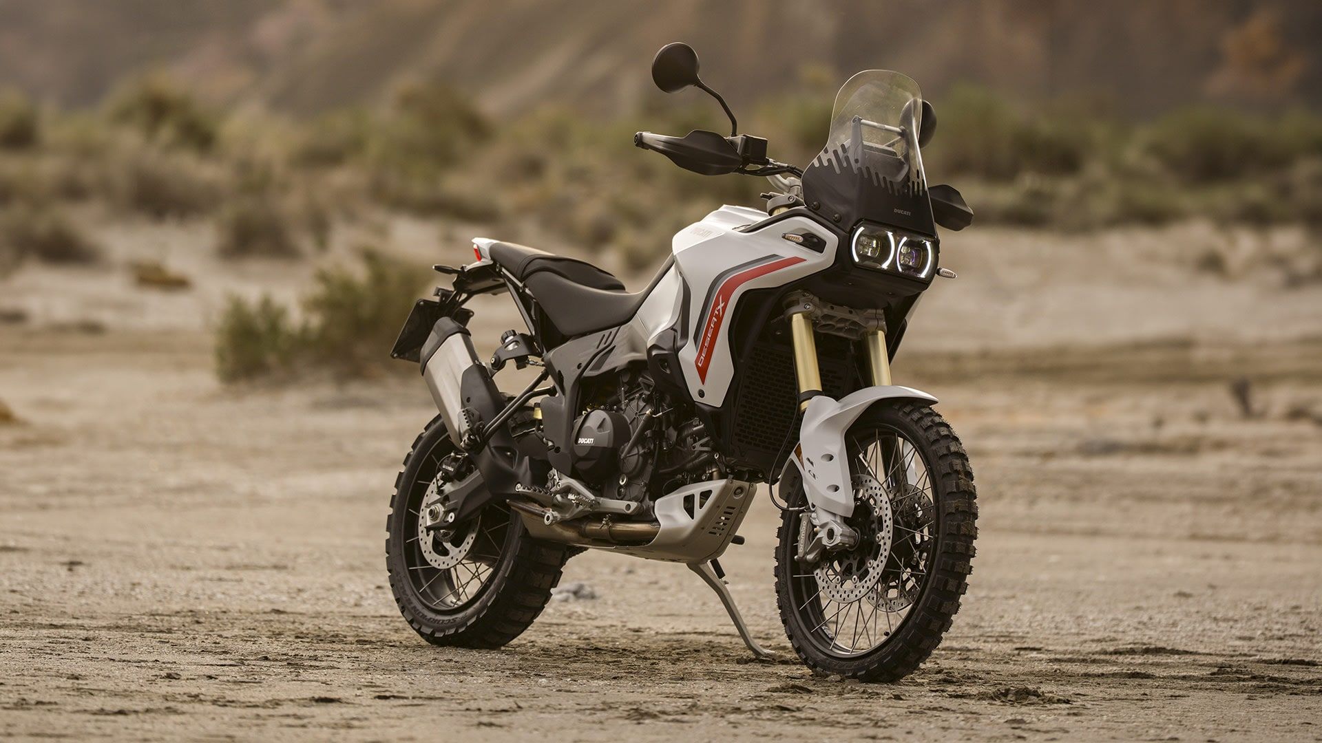 The DesertX, photographed by Ducati