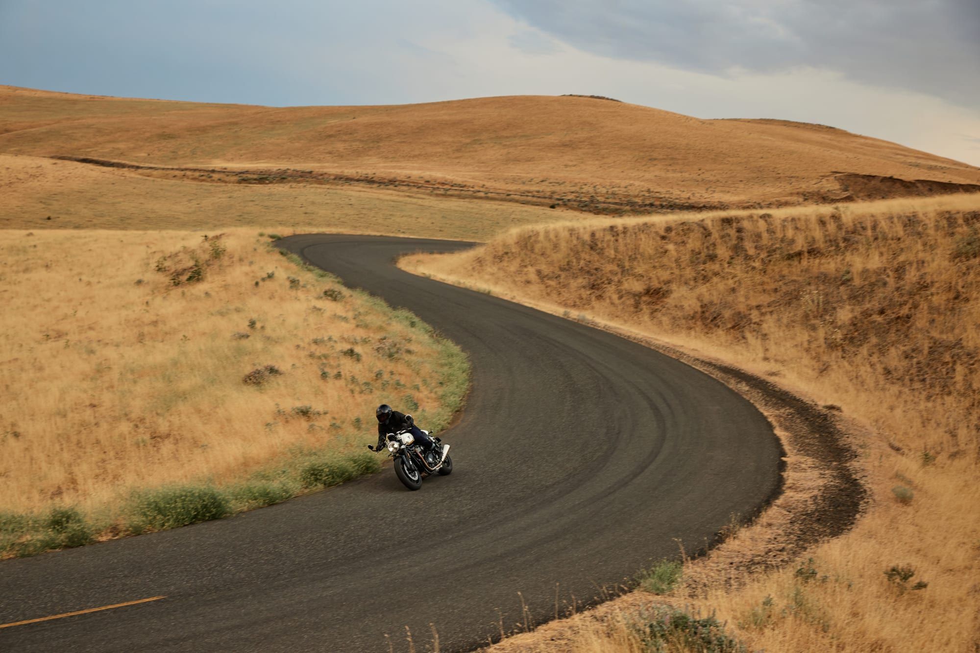 The Speed Twin 1200, photographed by Triumph
