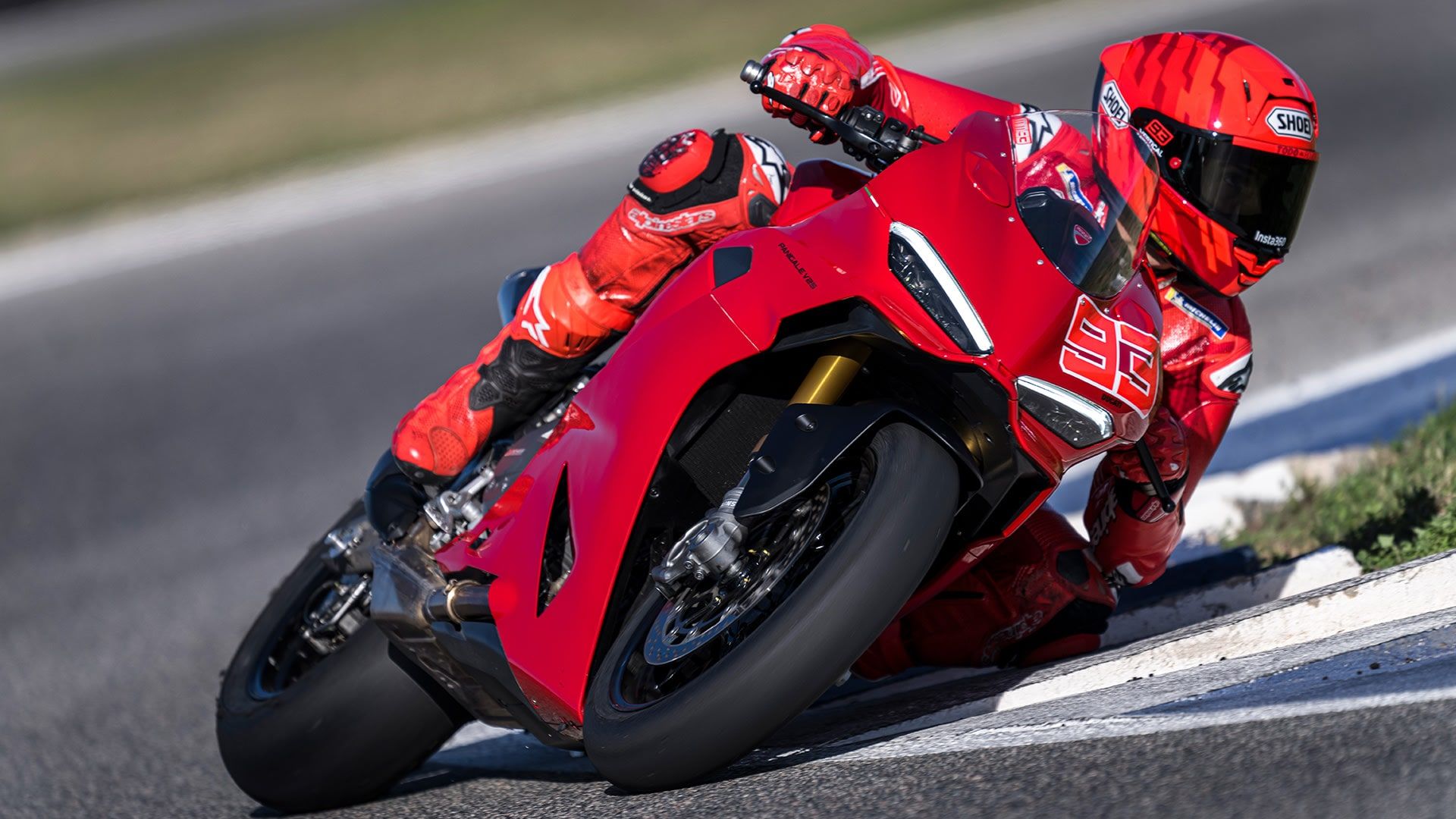The Panigale V2, photographed by Ducati
