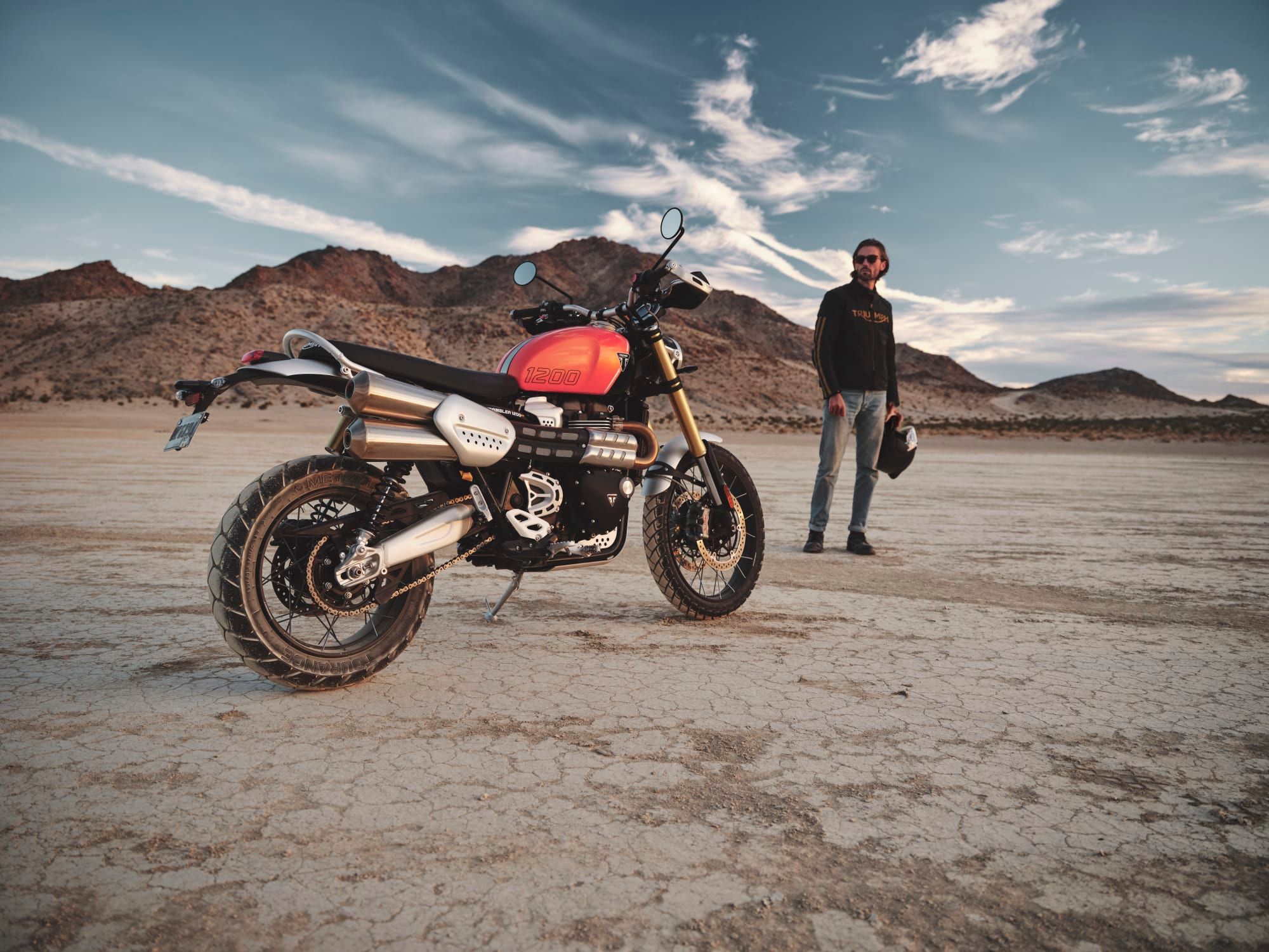 The Scrambler 1200 XE, photographed by Triumph