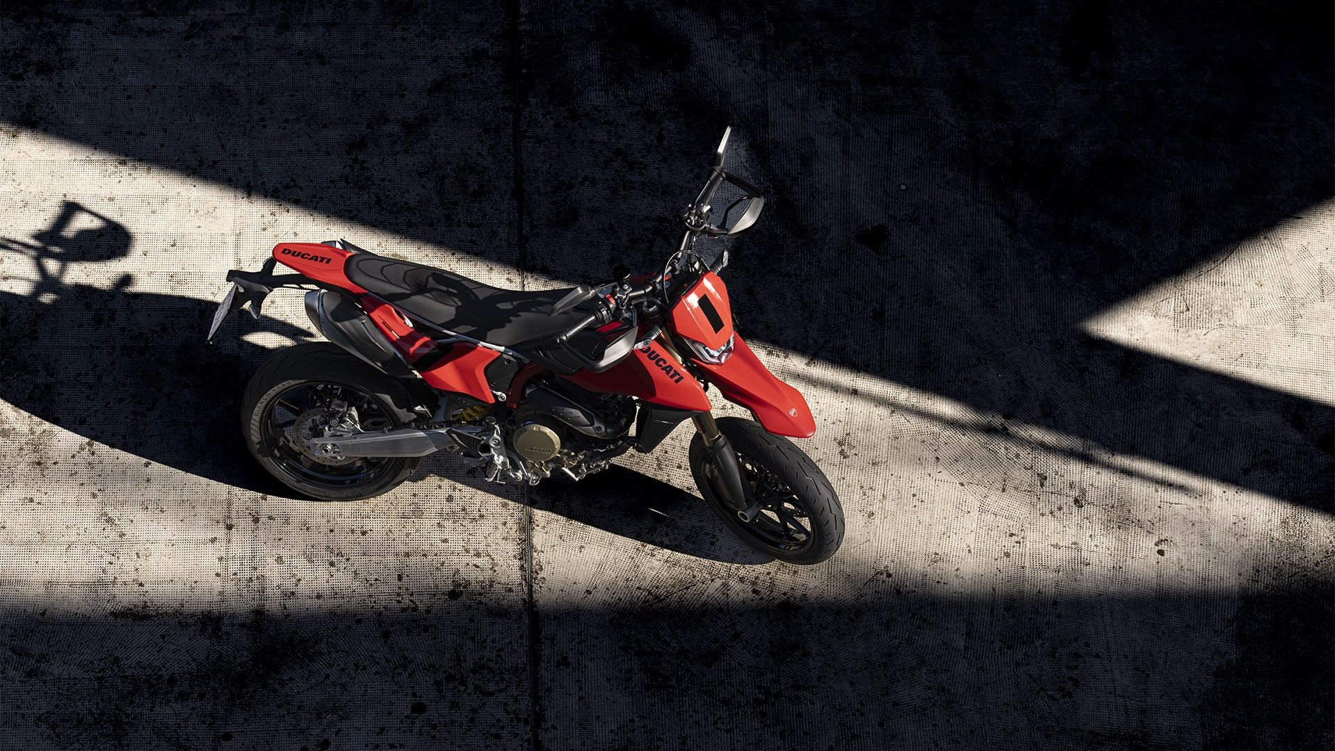 The Hypermotard 698 Mono, photographed by Ducati