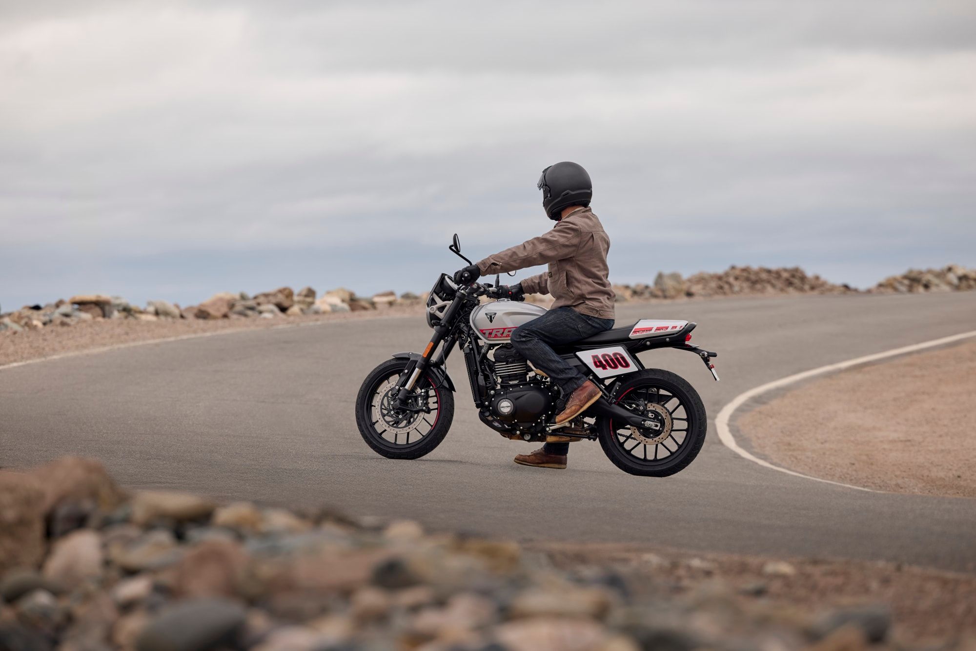 The Tracker 400, photographed by Triumph