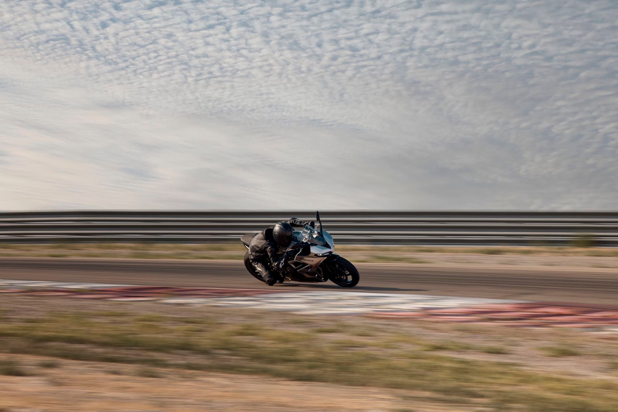 The Daytona 660, photographed by Triumph