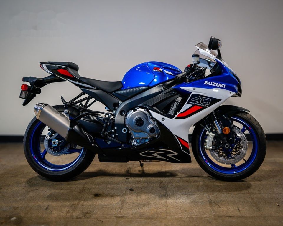 A Suzuki in the Southern California Motorcycles showroom