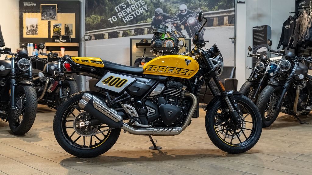 A Triumph on our showroom floor in Brea