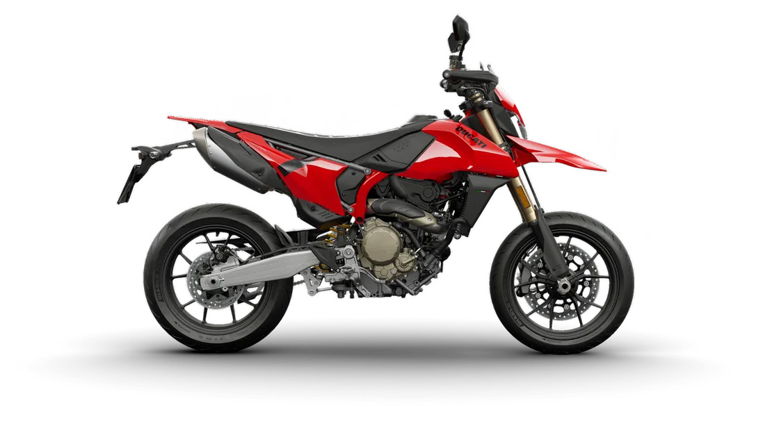 2027 Ducati Hypermotard 698 Mono in Ducati Red, studio rendering
