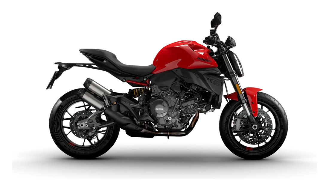2026 Ducati Monster in Ducati Red, studio image by Ducati