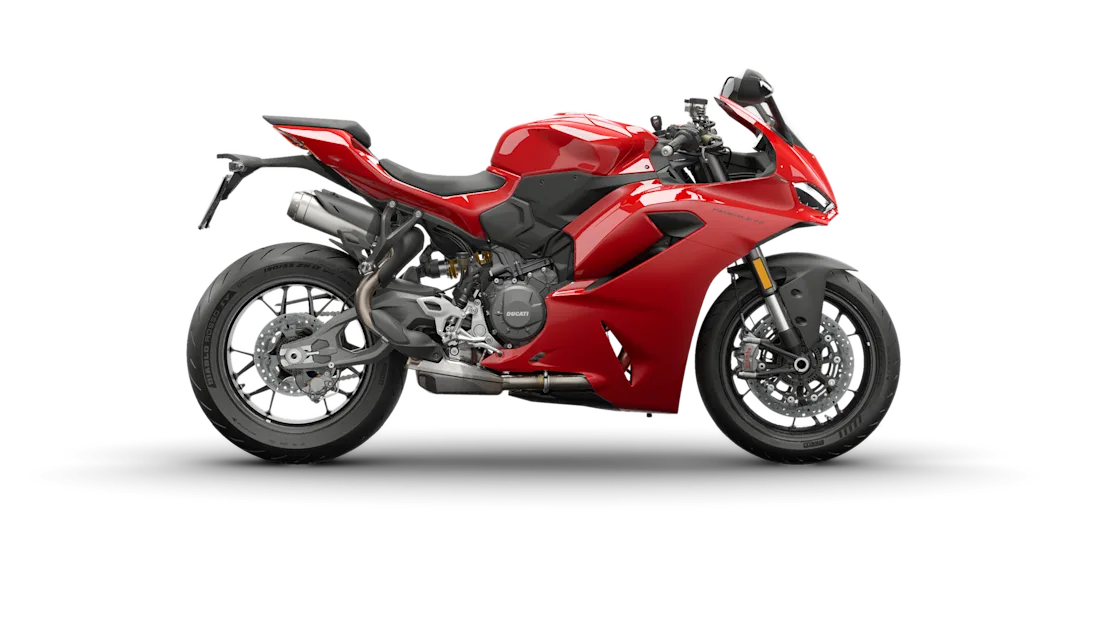 Ducati Panigale in Ducati Red, studio rendering