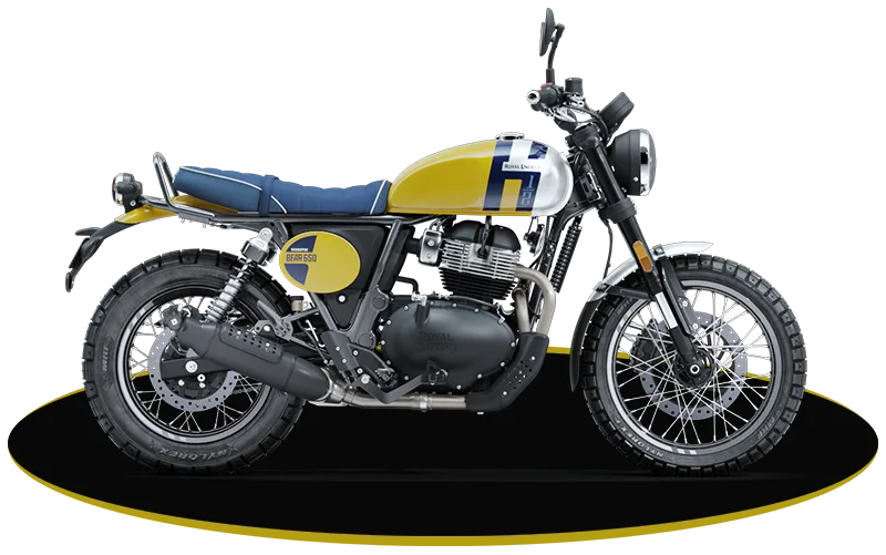 2027 Royal Enfield Bear 650 in Wild Honey, studio rendering