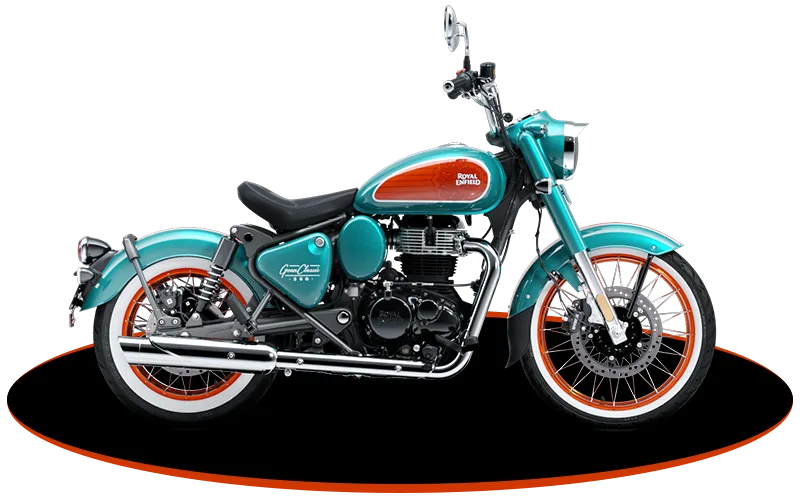 2026 Royal Enfield Goan Classic 350 in Trip Teal, studio rendering
