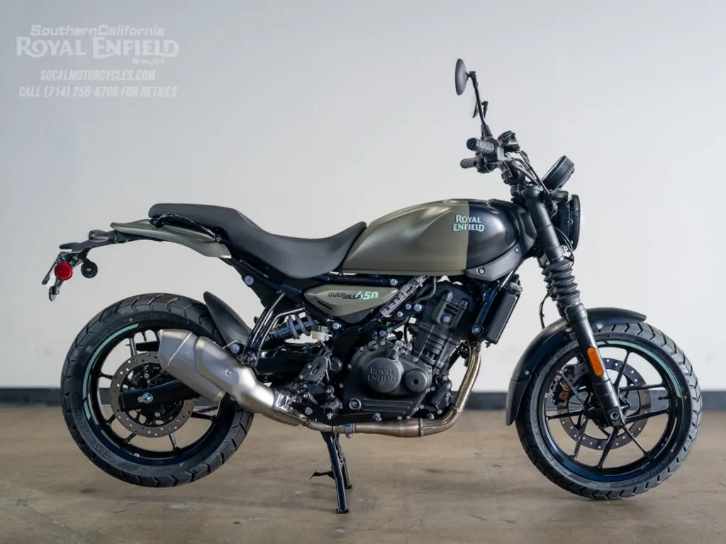 2027 Royal Enfield Guerrilla 450 in Shadow Ash Green, photo 1 of 11