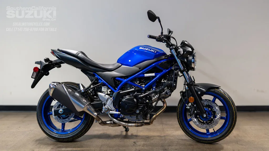 2026 Suzuki SV650 ABS in Pearl Vigor Blue / Metallic Matte Black No. 2, photo 1 of 10