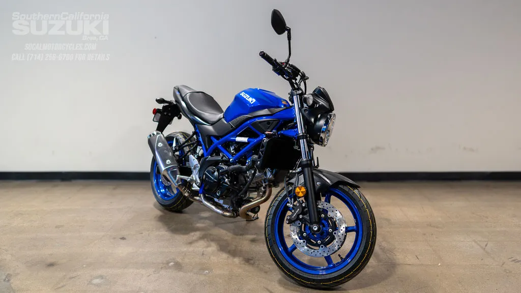 2026 Suzuki SV650 ABS in Pearl Vigor Blue / Metallic Matte Black No. 2, photo 4 of 10