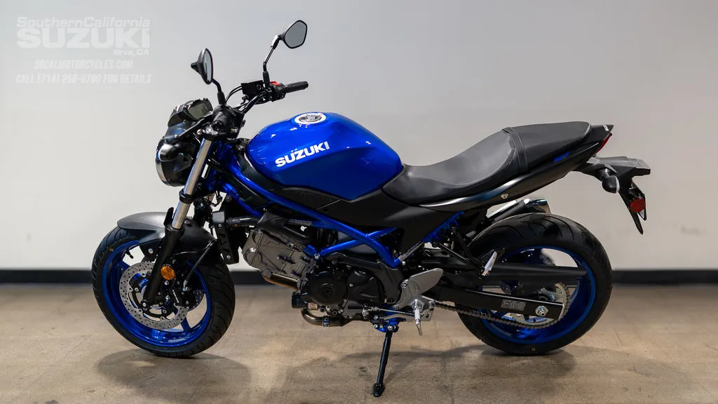 2026 Suzuki SV650 ABS in Pearl Vigor Blue / Metallic Matte Black No. 2, photo 8 of 10