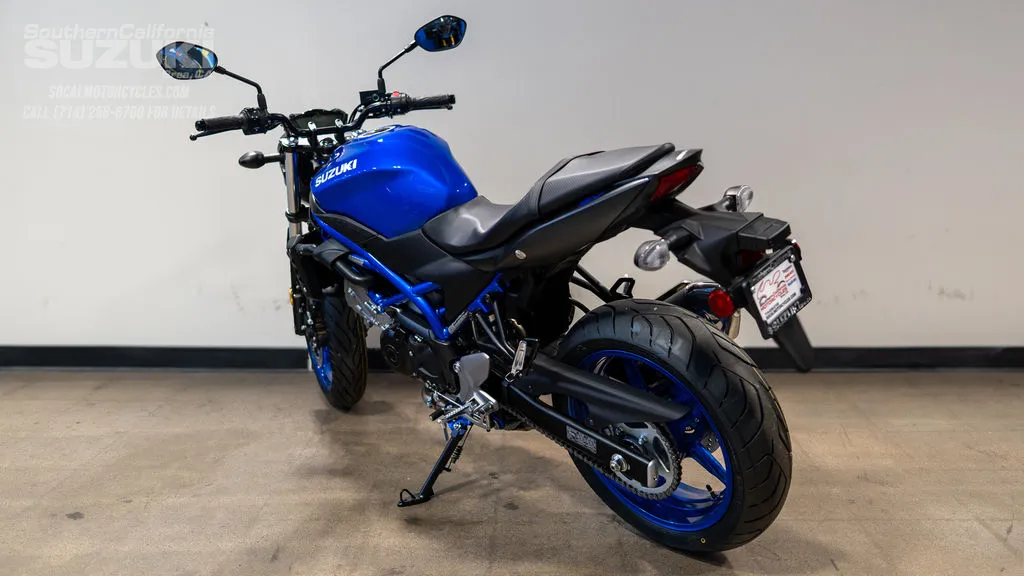 2026 Suzuki SV650 ABS in Pearl Vigor Blue / Metallic Matte Black No. 2, photo 9 of 10