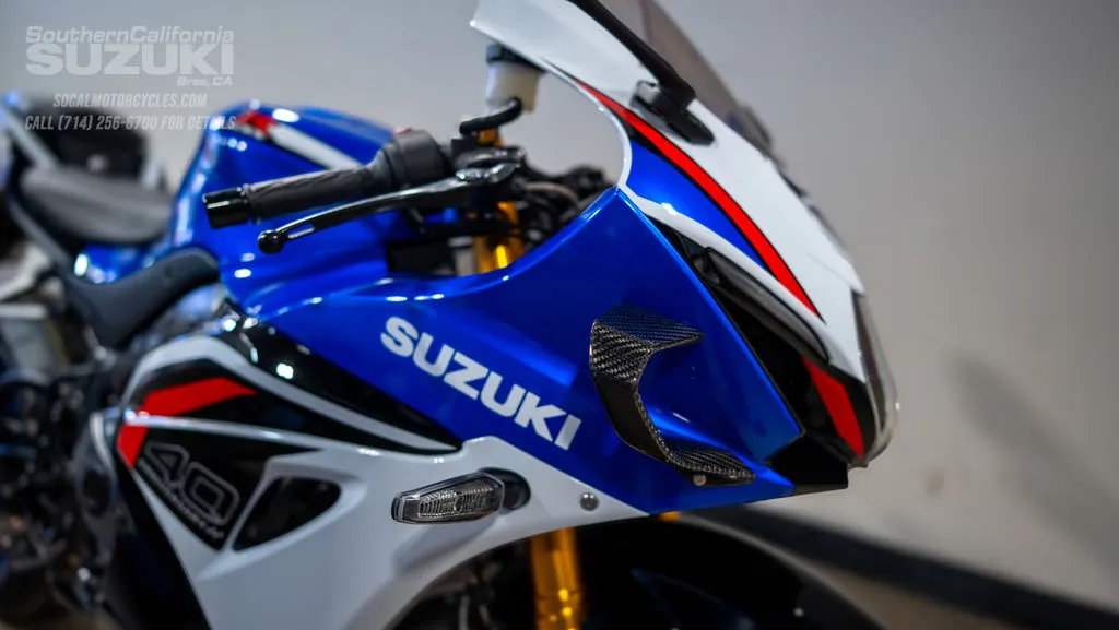 2027 Suzuki GSX-R1000RS 40th Anniversary Edition in Pearl Vigor Blue / Pearl Tech White, photo 2 of 11