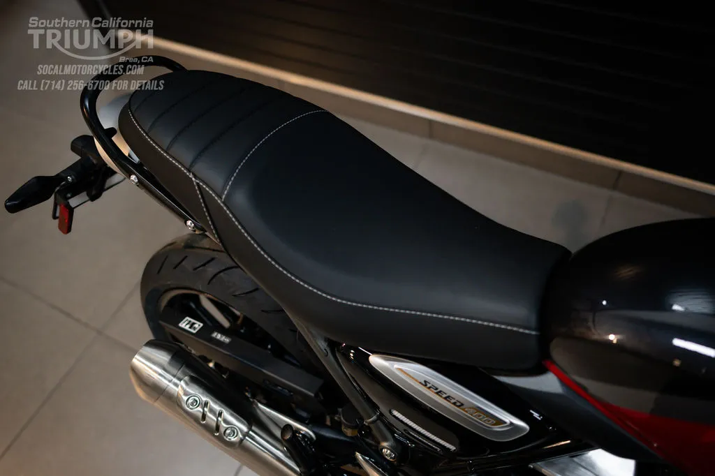 2026 Triumph Speed 400 in Lava Red Gloss / Storm Grey, photo 4 of 10