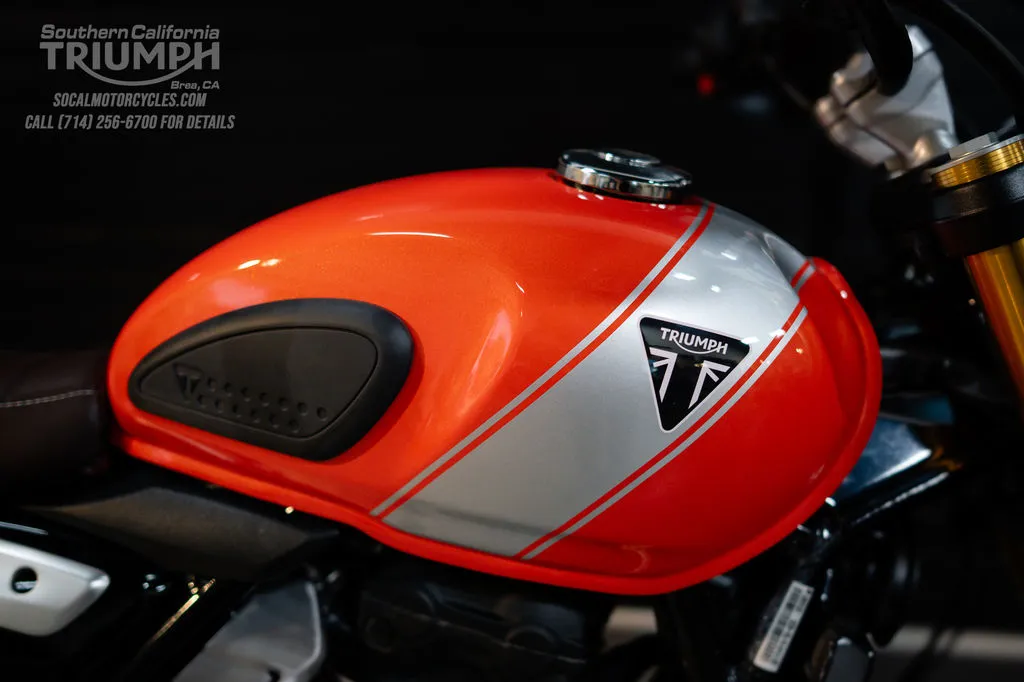2026 Triumph Scrambler 400 X in Aluminum / Baja Orange, photo 2 of 10