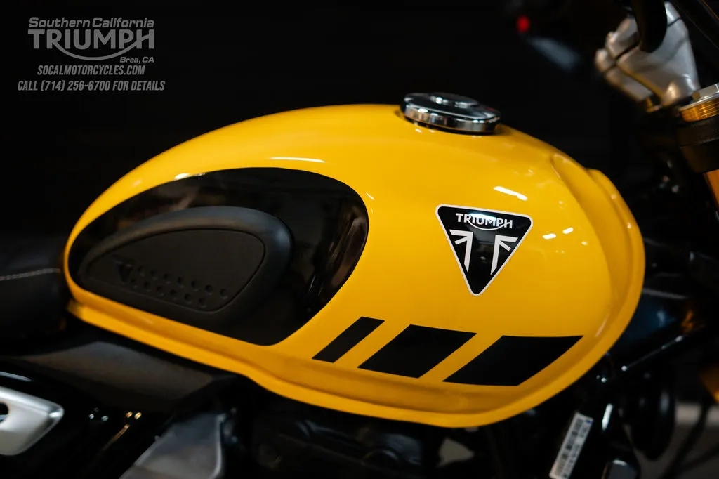2026 Triumph Scrambler 400 XC in Racing Yellow, photo 2 of 10