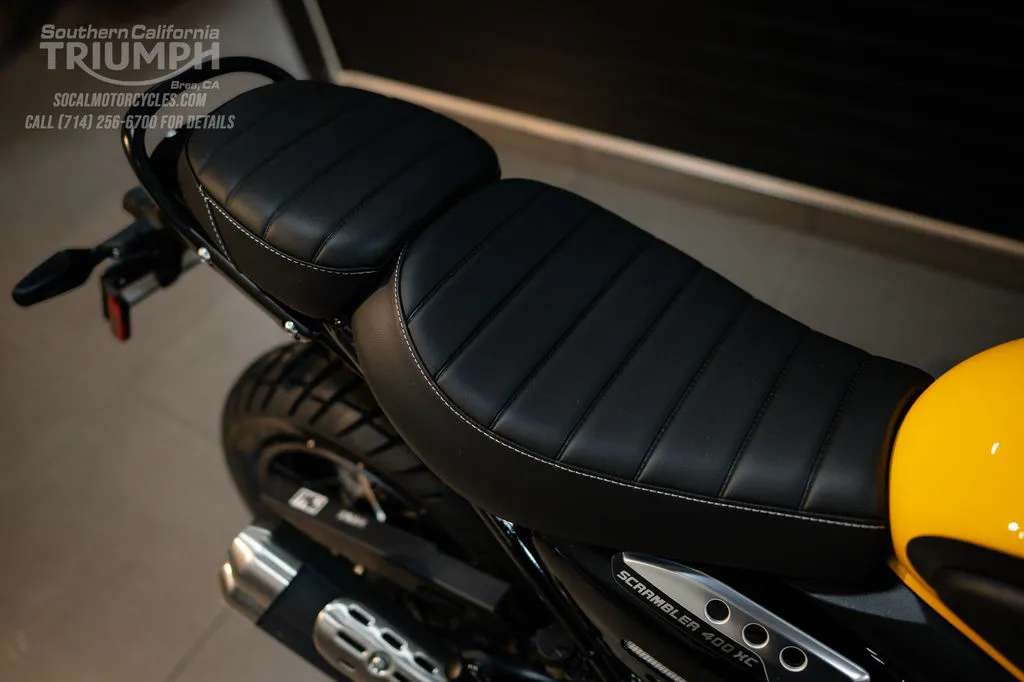 2026 Triumph Scrambler 400 XC in Racing Yellow, photo 4 of 10