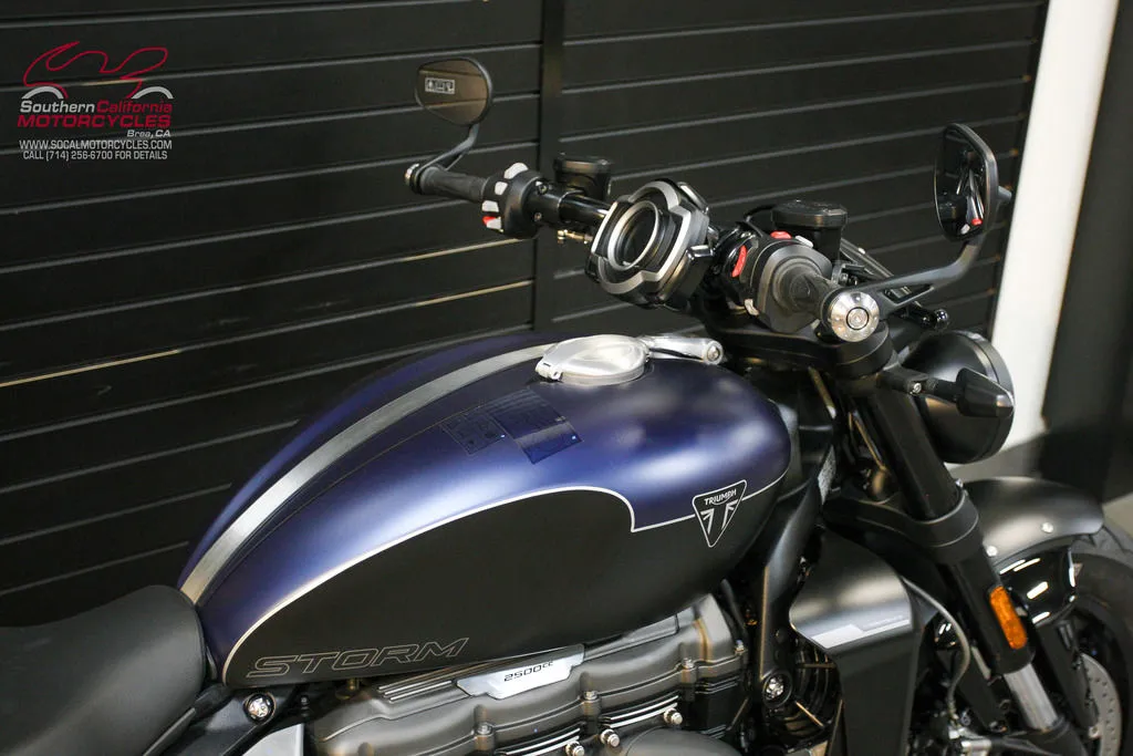 2025 Triumph Rocket 3 Storm R in Satin Pacific/Matte Sapphire Black, photo 2 of 10