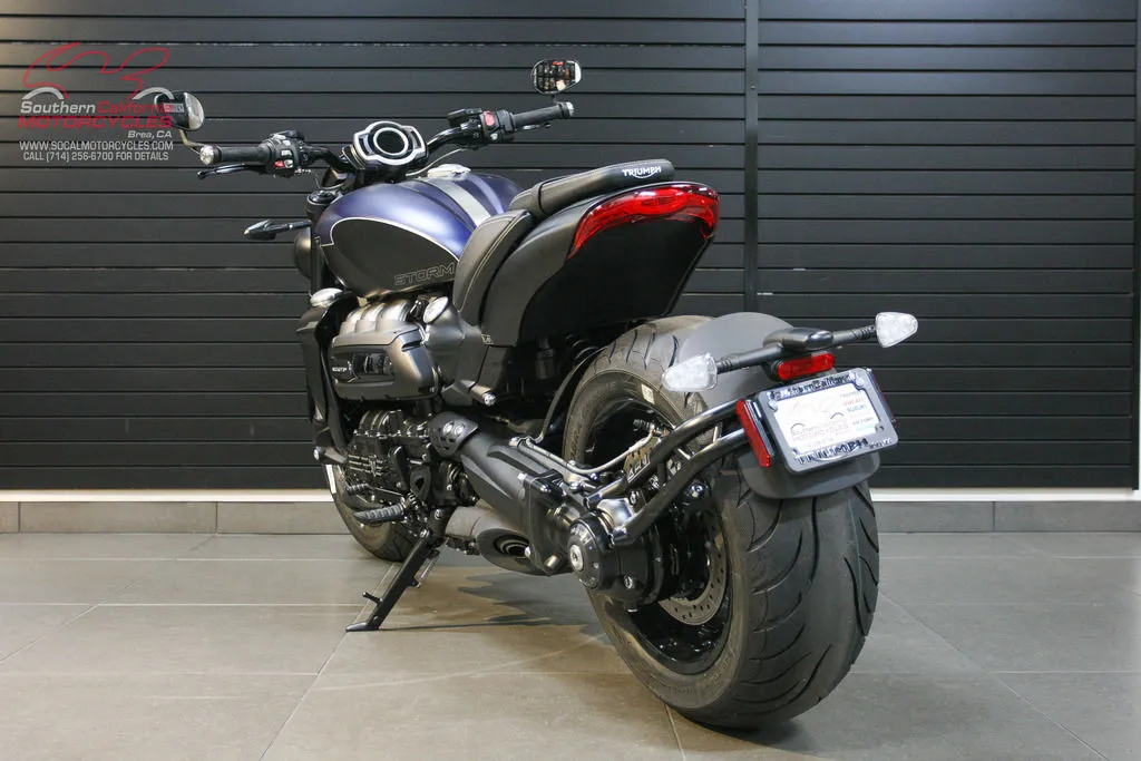 2025 Triumph Rocket 3 Storm R in Satin Pacific/Matte Sapphire Black, photo 9 of 10