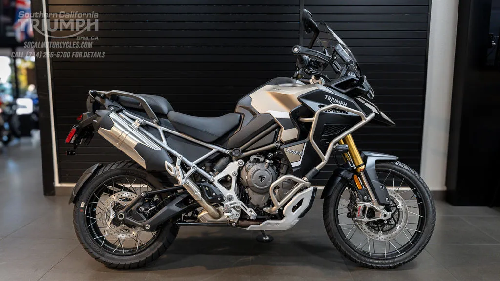 2025 Triumph Tiger 1200 Rally Explorer in Matte Sandstorm, photo 1 of 12