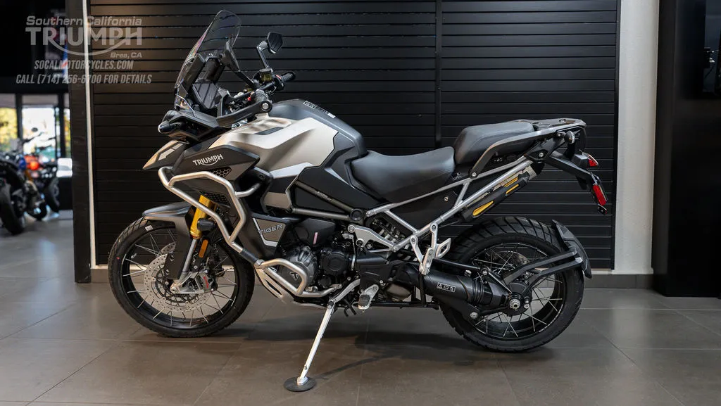 2025 Triumph Tiger 1200 Rally Explorer in Matte Sandstorm, photo 10 of 12