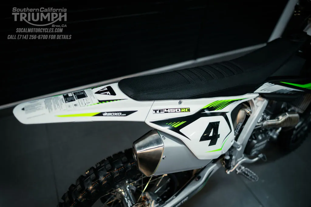 2025 Triumph TF 450-RC Edition in Jet Black, photo 3 of 11