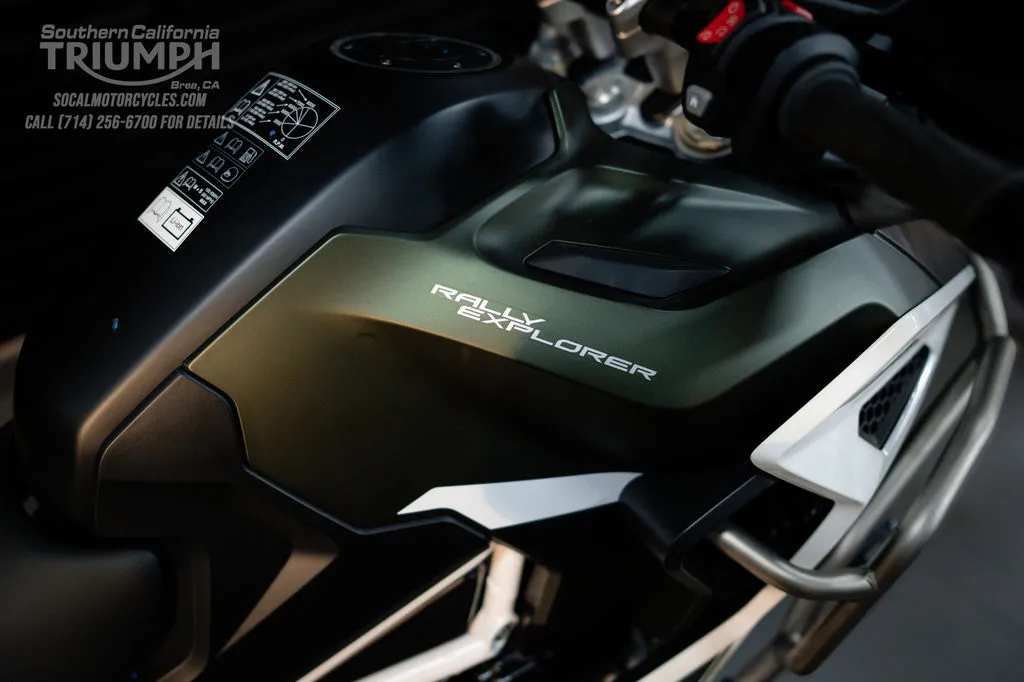 2025 Triumph Tiger 1200 Rally Explorer in Matte Khaki Green, photo 3 of 10