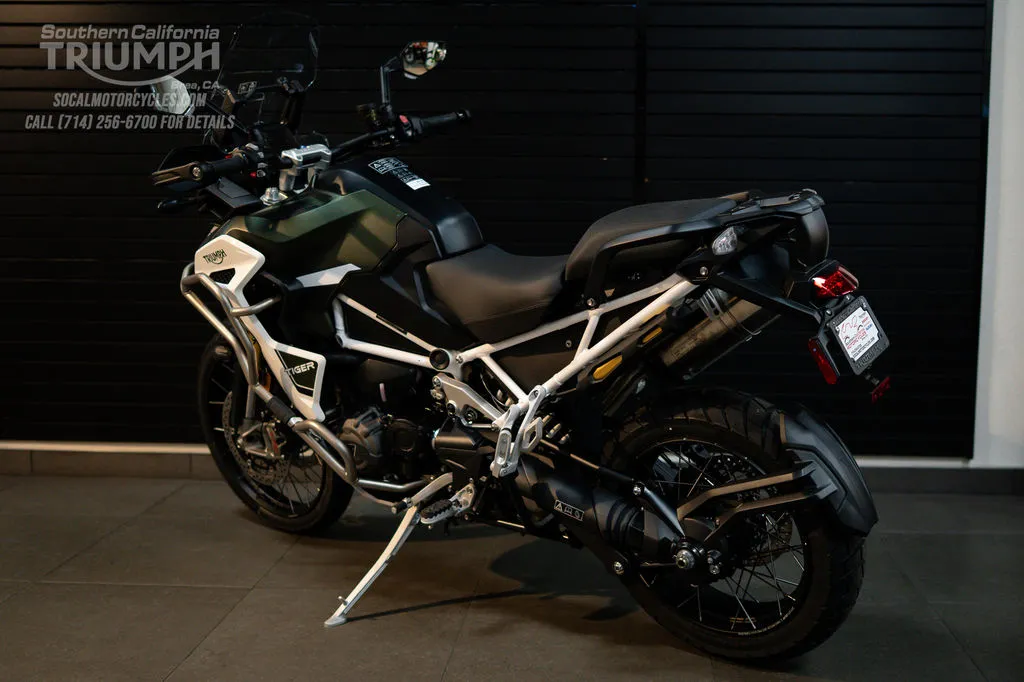 2025 Triumph Tiger 1200 Rally Explorer in Matte Khaki Green, photo 9 of 10