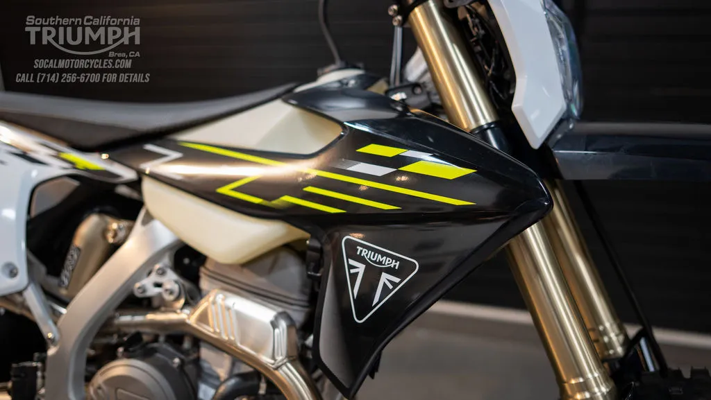 2026 Triumph TF 250-E in Jet Black / Pure White, photo 2 of 11