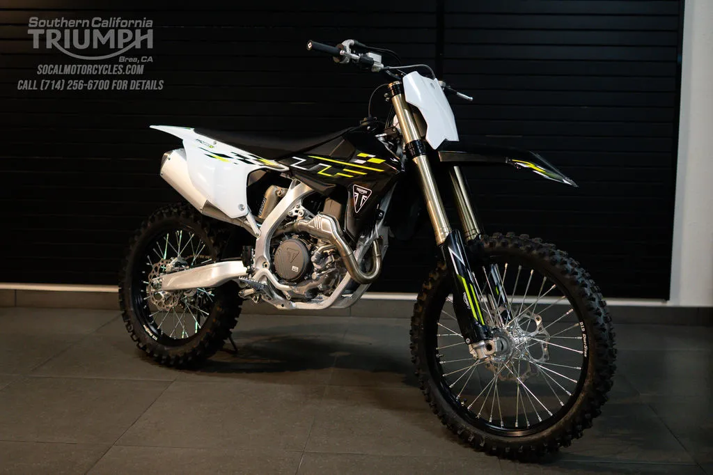 2026 Triumph TF 450-X in Jet Black / Pure White, photo 4 of 9