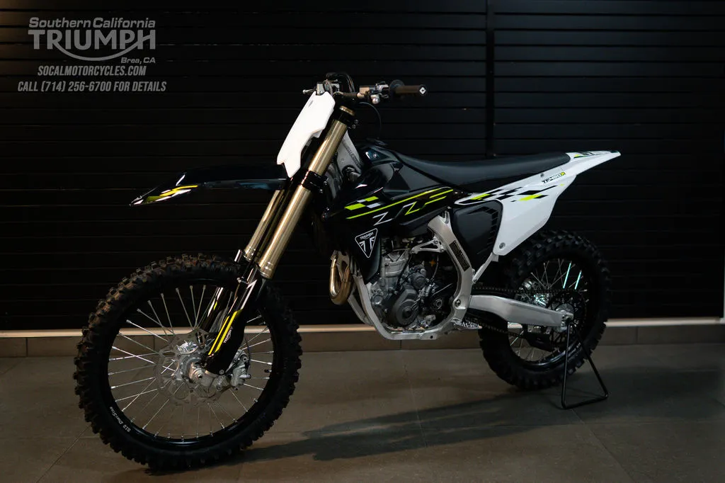 2026 Triumph TF 450-X in Jet Black / Pure White, photo 6 of 9