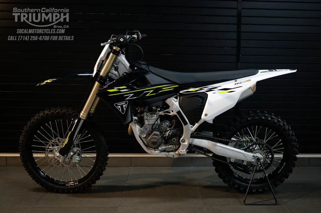 2026 Triumph TF 450-X in Jet Black / Pure White, photo 7 of 9