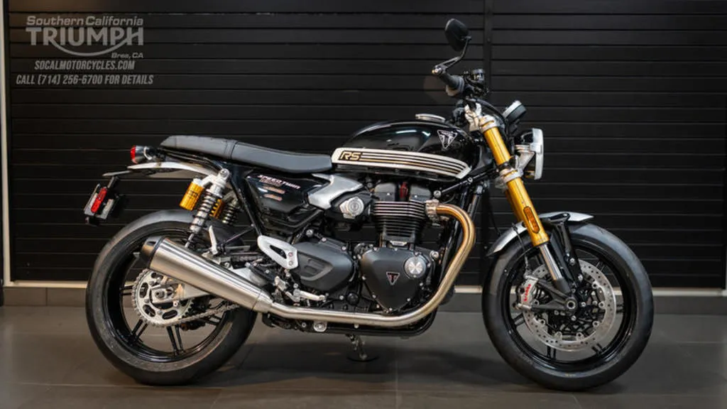 2026 Triumph Speed Twin 1200 RS in Sapphire Black, photo 1 of 13