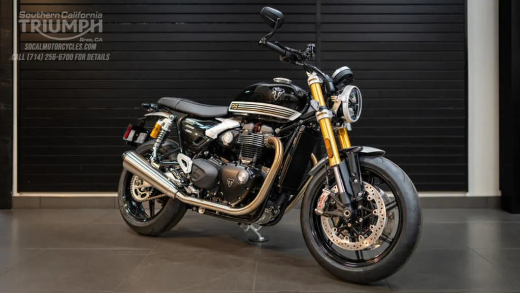 2026 Triumph Speed Twin 1200 RS in Sapphire Black, photo 7 of 13