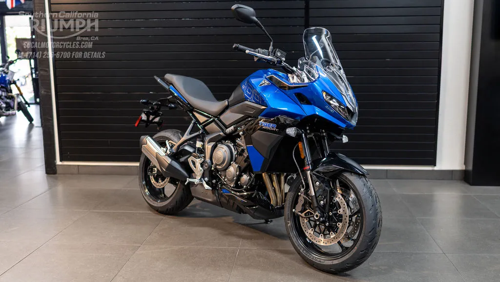 2026 Triumph Tiger Sport 800 in Caspian Blue / Sapphire Black, photo 5 of 11