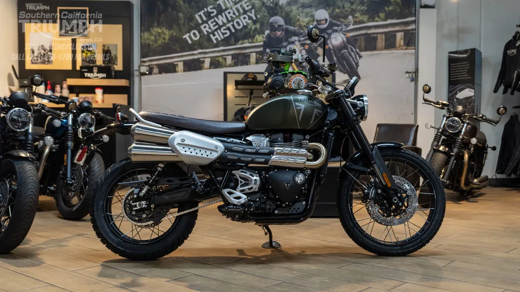 2026 Triumph Scrambler 1200 X in Matte Khaki Green, photo 1 of 8