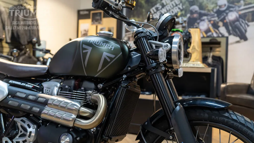 2026 Triumph Scrambler 1200 X in Matte Khaki Green, photo 2 of 8
