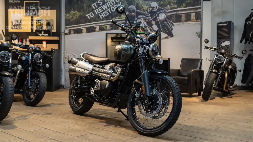 2026 Triumph Scrambler 1200 X in Matte Khaki Green, photo 3 of 8
